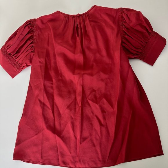 Rebecca Taylor Silk Short-Sleeve Blouse - Picture 6 of 6